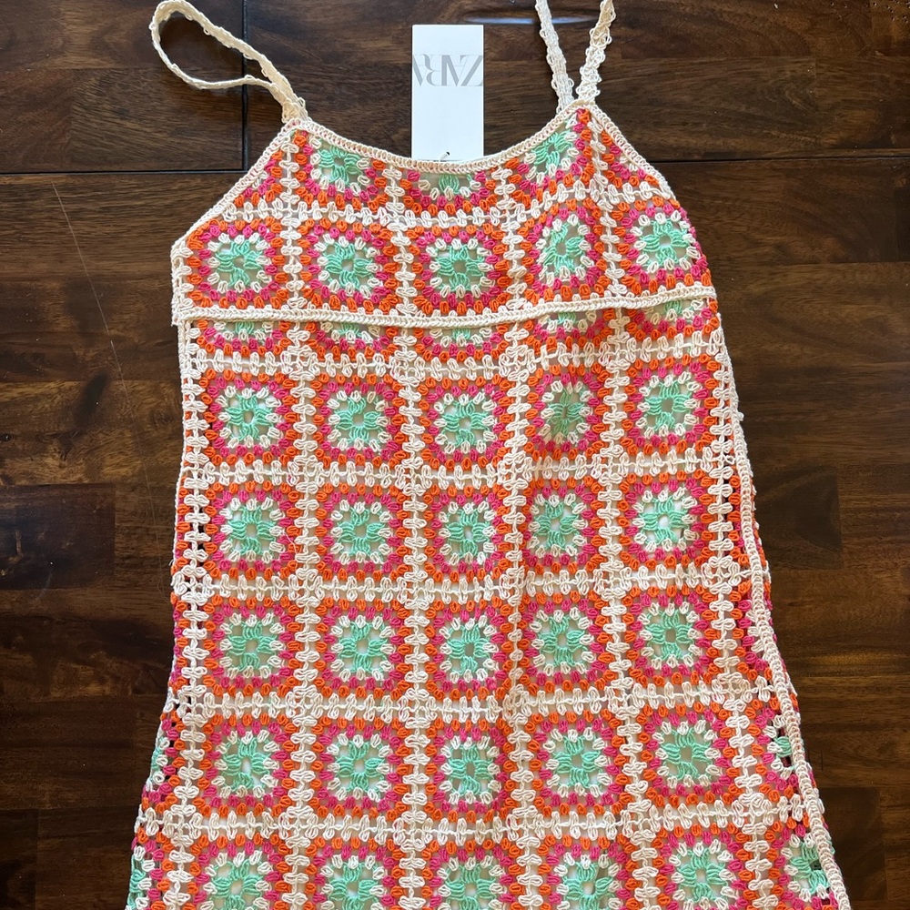 Zara crochet dress